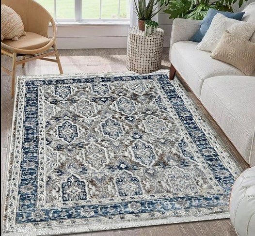 LGreyBlueWhite Rug